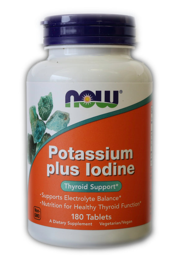 NOW® Foods Potassium plus Iodine 180 Capsules